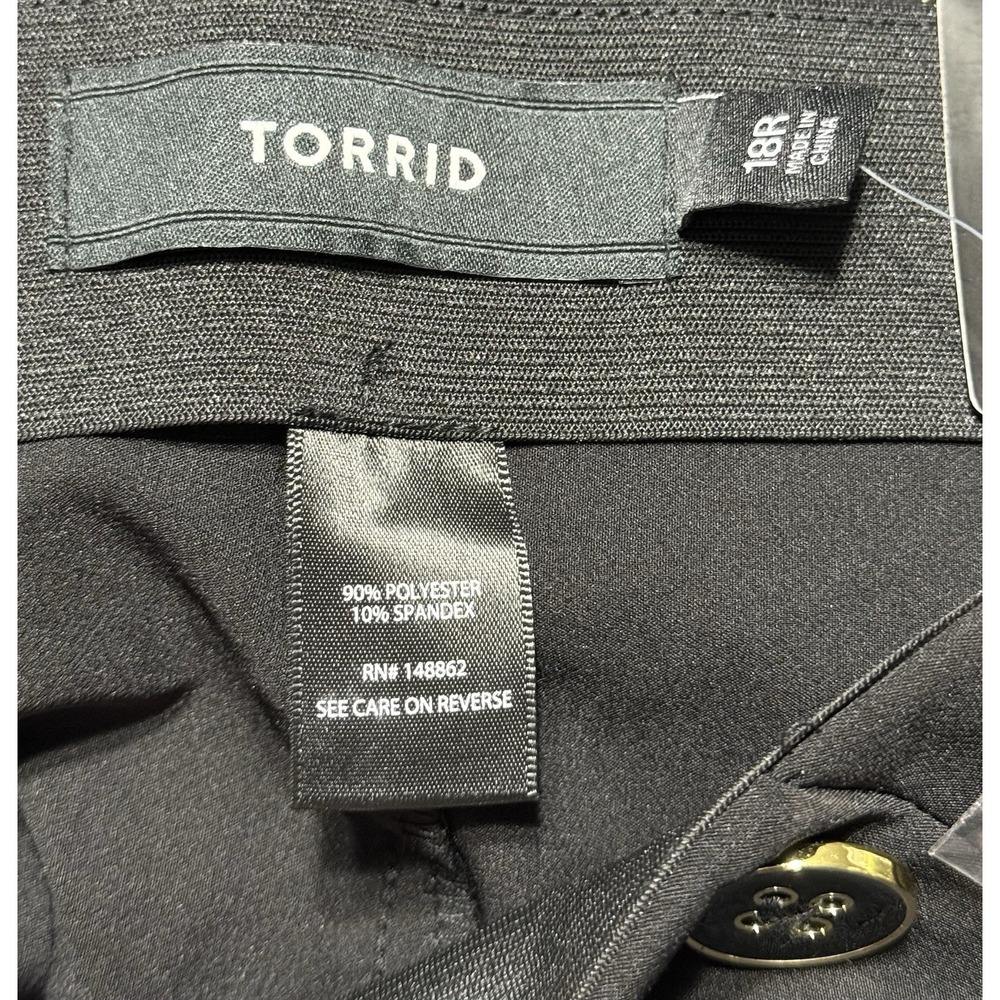 torrid Black Wide-Leg Sailor-Inspired Pants with Gold Buttons - Picture 9 of 10